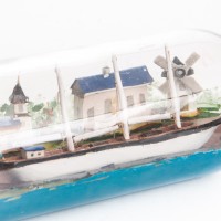 Szwedzki Port – diorama w butelce, I poł. XX w.